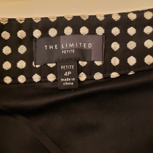Black and Cream Polka Dot Skirt Size XS by The Limited - Picture 7 of 8